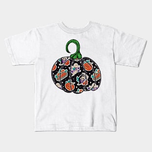 Retro Halloween Classic Vintage Pumpkin Kids T-Shirt